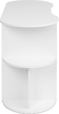 Small White Student Desk with Storage-7