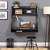 Small Wall Mount Black Desk