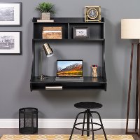 Small Wall Mount Black Desk