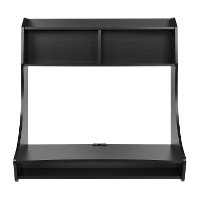 Small Wall Mount Black Desk-5