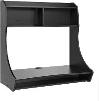 Small Wall Mount Black Desk-6