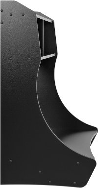 Small Wall Mount Black Desk-7