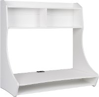 Small Wall Mount White Desk-5