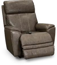 P1M-754/LB159053 Gray Rocker Recliner with Massage and Heat - Talladega