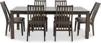 Contemporary Gray 7 Piece Dining Set - Hartford