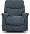 1M-729/D160686 Denim Blue Rocker Recliner with Massage and Heat - Baylor