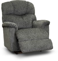 1HR-515/B157886 Midnight Blue Power Rocking Recliner with Headrest & Lumbar - Lancer-2