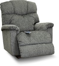 1HR-515/B157886 Midnight Blue Power Rocking Recliner with Headrest & Lumbar - Lancer-4