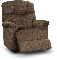 1HR-515/B157877 Mocha Power Rocking Recliner with Headrest & Lumbar - Lancer-2