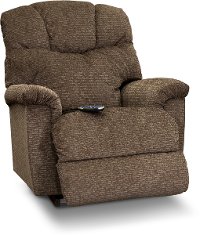 1HR-515/B157877 Mocha Power Rocking Recliner with Headrest & Lumbar - Lancer-4