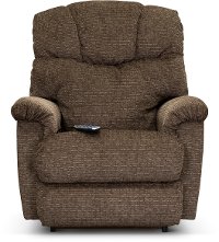 1HR-515/B157877 Mocha Power Rocking Recliner with Headrest & Lumbar - Lancer-6