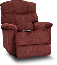 1HR-515/B157808 Wine Power Rocking Recliner with Headrest & Lumbar - Lancer-4