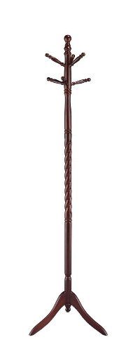 Merlot Traditional Twisted Center Coat Rack - Abel