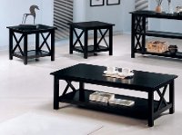 Merlot Brown 3 Piece Coffee and End Table Set