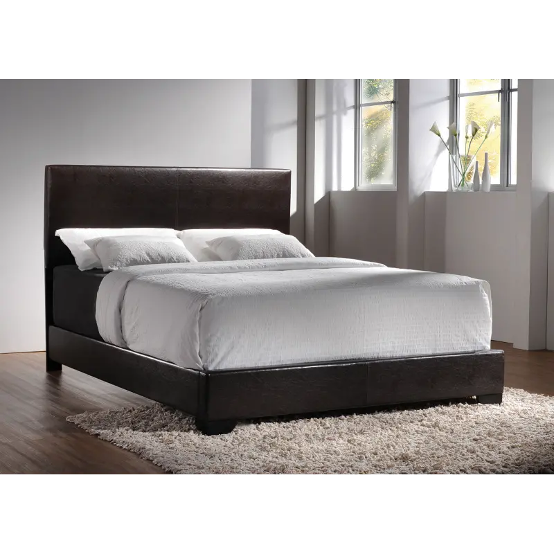 Dark Brown Full Upholstered Platform Bed - Westfield