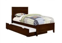 Contemporary Cappuccino Brown Twin Bed - Eastport