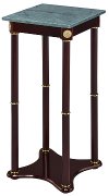 Brown and Gold Tall Accent Table - Ace