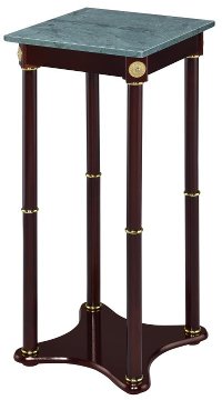 Brown and Gold Tall Accent Table - Ace