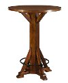 Chestnut Brown Wood Bar Table - Amber