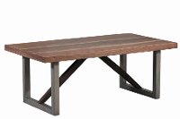 Transitional Espresso Brown Coffee Table - Auburn
