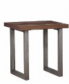 Transitional Espresso Brown End Table - Auburn