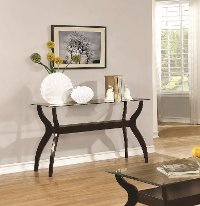 Casual Glass Top Sofa Table - Cooper