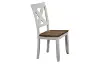 Clearance White and Brown Dining Room Chair - Pacifica
