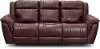 Chili Red Leather-Match Power Reclining Sofa with Adjustable Headrest - Trent