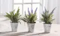 Assorted Faux Lavender Plant Arrangement