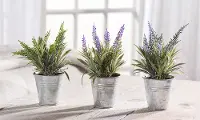 Assorted Faux Lavender Plant Arrangement