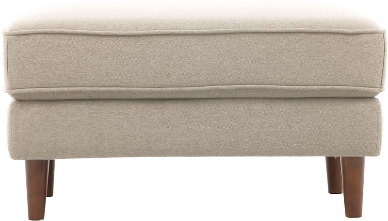 Mid Century Modern Taupe Gray Ottoman Tacoma Rc Willey