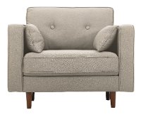 Mid Century Modern Taupe Gray Chair - Tacoma-3