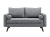 Modern Gray Loveseat - Carson