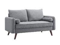 Modern Gray Loveseat - Carson-3