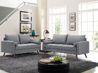 Modern Gray Sofa - Carson-4