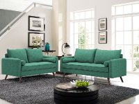 Modern Seafoam Green Sofa - Carson-4