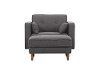 Mid Century Modern Dark Gray Loveseat - Tacoma