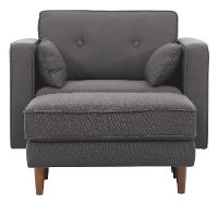 Mid Century Modern Dark Gray Chair - Tacoma-4