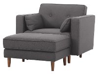 Mid Century Modern Dark Gray Chair - Tacoma-5
