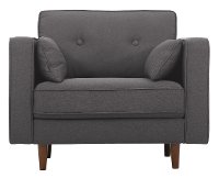 Mid Century Modern Dark Gray Chair - Tacoma-6