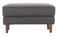 Mid Century Modern Dark Gray Ottoman - Tacoma