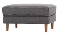 Mid Century Modern Dark Gray Ottoman - Tacoma-6