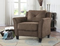 Casual Contemporary Brown Chair - Harrington