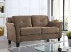 Casual Contemporary Brown Loveseat - Harrington