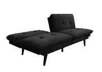 Serta Black Queen Convertible Sofa Bed - Florence
