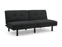 Serta Black Queen Convertible Sofa Bed - Hailey