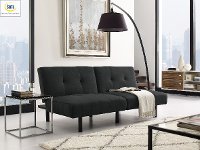 Serta Black Queen Convertible Sofa Bed - Hailey-7