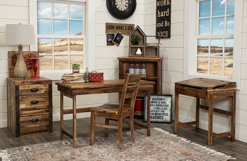 Brown Home Office Desk Havana Rc Willey Furniture Store