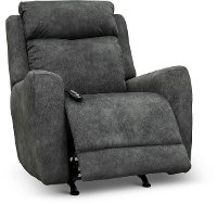 SoCozi Charcoal Gray Power Rocker Recliner - View Point-2
