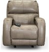 SoCozi Cobblestone Leather-Match Rocker Power Recliner - Fame